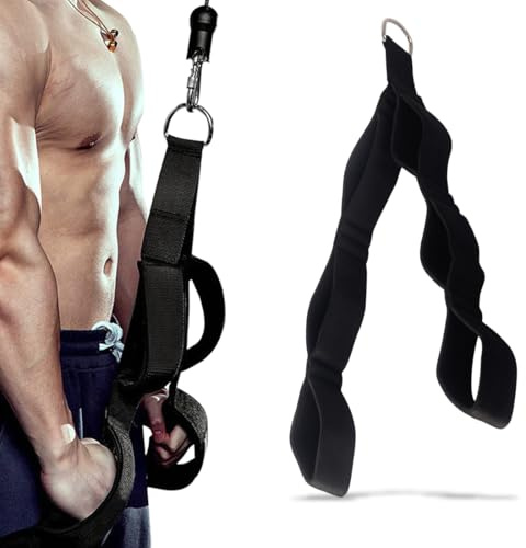 cuerda triceps entrenador, dispositivo de entrenamiento de tríceps, agarre para tríceps, para aumentar la fuerza de la parte superior del cuerpo y aumentar la fuerza de la parte superior del cuerpo