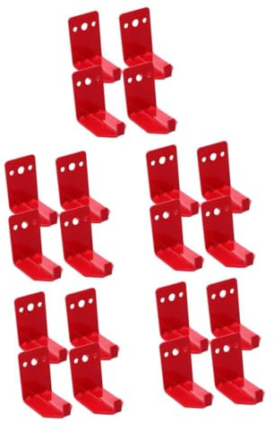 PRETYZOOM 20 Pièces Support Mural Métal pour Extincteur Crochet Robuste avec Vis et Joint pour Montage Facile Lot pour Garage Atelier Maison et Bureau Installation Flexible et Aux