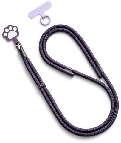 CHUQING Cordino per telefono Tracolla regolabile con linguetta di attacco Tracolla universale per telefono chiavi da viaggio Fotocamera badge identificativi Viola d'uva