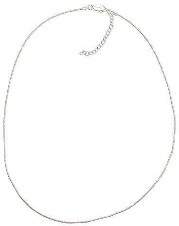 Precious Pieces 925 Sterling Silver Box Chain for Older Girls, Teens, or Women, 16 + 2 Extension Chain (Adjustable)
