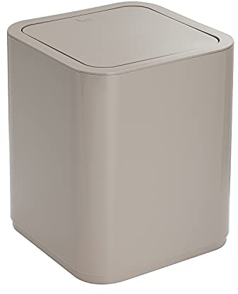 Gedy Poubelle Seventy, résines thermoplastiques, Beige, Couleur