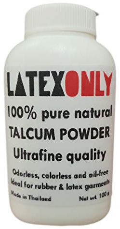 Talkumpuder für Latex- und Gummipflege, ideal als Rubber Anziehhilfe - 100 Gramm