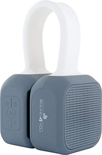 SCHWAIGER 661699 Bluetooth Lautsprecher Musikbox Stereo Leuchtband magnetisch aufhängbar IPX5 wasserfest tragbar kabellos 15h Akku USB-C 10m Reichweite