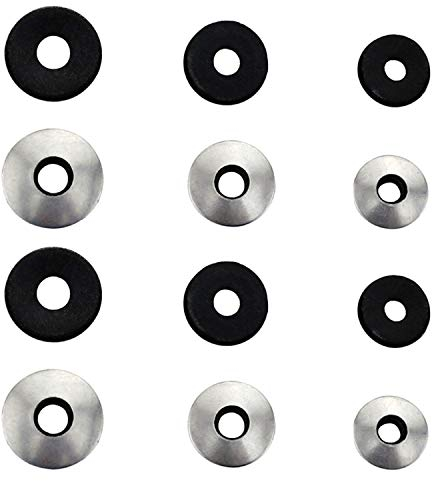 Zaky 138 Stück 304 Edelstahl EPDM Dichtscheibe Neopren-Dichtung für # 4 / # 5 / # 6 Schrauben