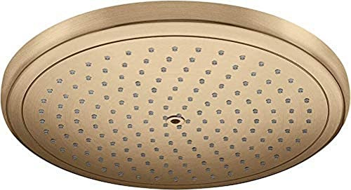 hansgrohe wassersparender Duschkopf Croma 280, Kopfbrause/Regendusche rund, 1 Strahlart, Brushed Bronze