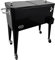 AXI Retro cooler Nero | Frigorifero da esterno su ruote con capacità di 76L | Scatola frigo con valvola di scarico.