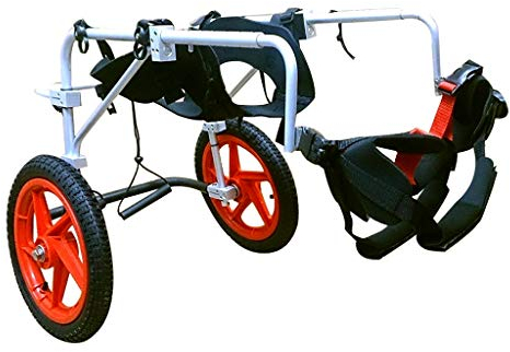 KHUY Rollstuhl Hunderollstuhl Hintere Extremitäten Hund Rollstuhl Einstellbare Gehhilfe, Großer Hunde Rollstuhl Hund Rollstuhl Einstellbare Gehhilfe Hundegehilfe Rollwagen (Size : X-Large B)