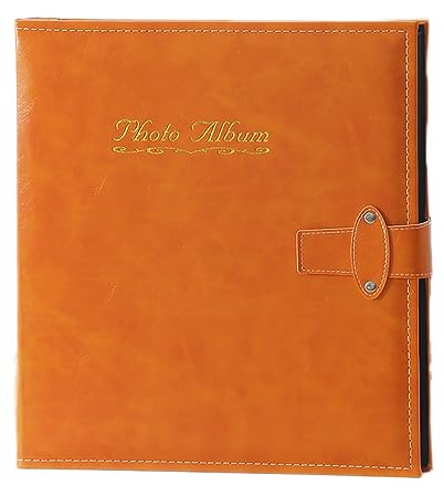 Klassisches Bronzing-Scrapbook, Albumbuch mit extra großem Fassungsvermögen, Album für Familienfotos, Baby-Wachstumsaufzeichnungen, Reisefotos
