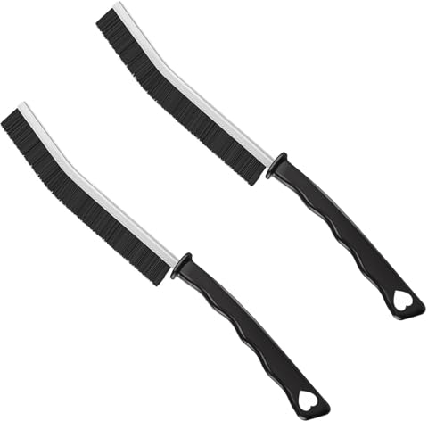 Fugenreinigungsbürste, Nestling 2 Stück Badezimmer-Reinigungsbürste, Multifunktions-Reinigungswerkzeug für Küchen, Keramikfliesen und Fensterfugen