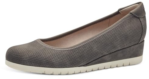 s.Oliver Damen Wedge Pumps mit Keilabsatz Elegant, Braun (Cigar), 39 EU