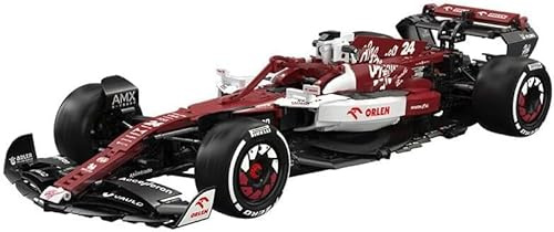 KeKeDuo Technik Auto Bausteine für F1 Team ORLEN C42 2022, 1:8 Sportwagen Exklusives Sammlermodell Bauset, 1868 Klemmbausteine Rennwagen MOC Rennauto Bausatz Konstruktionsspielzeug