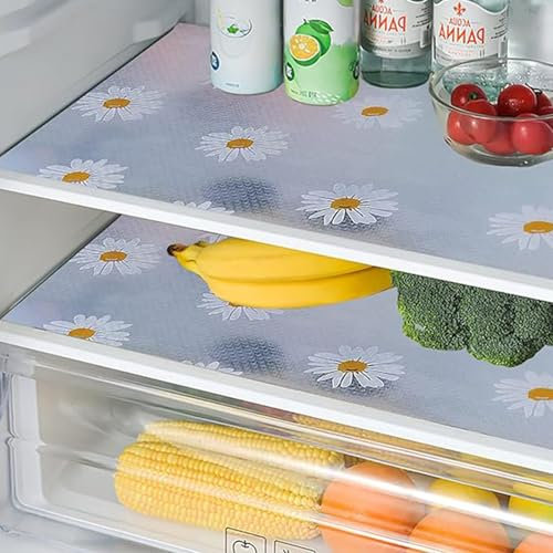 Roysmart Lot de 10 tapis de réfrigérateur antibactériens - Anti-humidité - Découpables - Pour cuisine, armoire, table, tiroir - 30 x 45 cm