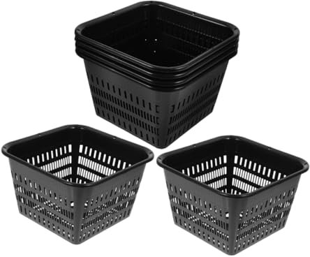 CIYODO 6stücke Netztöpfe Aus Für Hydrokultur Mesh Pflanzgefäße Mit Löchern Netzcups Für Orchideen Und Pflanzen Wiederverwendbare Planting