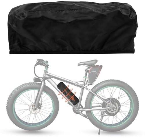 E-Bike Akku Schutzhülle Ebike Tasche, 350*100*145mm Powerpack Schutztasche für Erhöht Laufzeit & Lebensdauer, icherheitstasche für Lagerung, Transport, Aufladung Batterie, gegen Kälte Schmutz