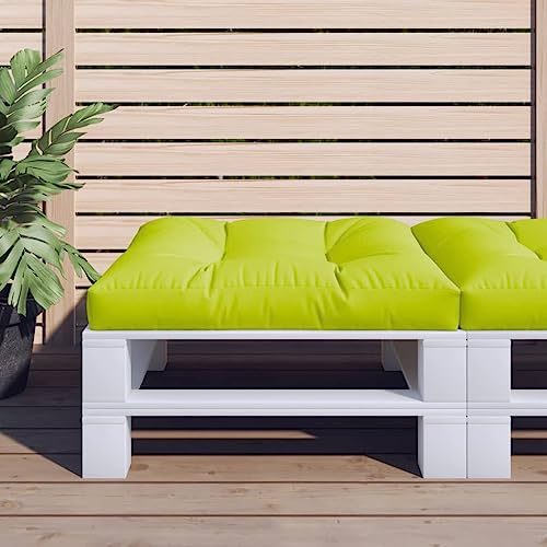Xichuzi Palettenkissen Hellgrün 70x70x12 cm Stoff, Sitzkissen Outdoor, Ersatzkissen Für Rattanmöbel, Sonnenliege Kissen, Paletten Polster, Schaukelstuhlkissen - 360480