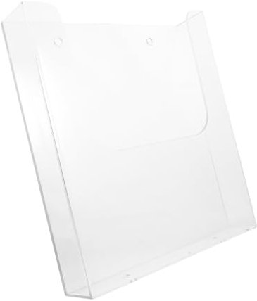 TEHAUX Acryl Wandprospektständer A4 Transparent Wandorganizer Mit Schrauben Und Klebepad Vielseitiger Flyerhalter Für Wandmontage Und Schreibtisch