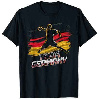 Handball Deutschland Trikot Handballspieler Handballspiel T-Shirt