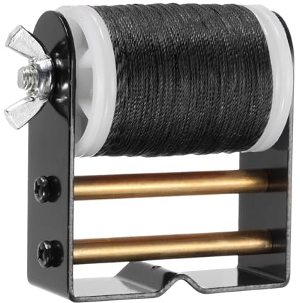 PATIKIL Archery Bow String Serving Thread Jig 131 Yard/120M, 0.02 / 0.4mm Dia Bowstring Thread for Tying Peep Sight Nock Compound Recurve Bows, Black