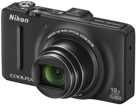 Nikon COOLPIX S9300 Compact Digital Camera - Black (16MP, 18x Optical Zoom) 3 inch LCD (Renewed)