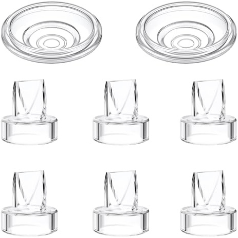 6pcs Duckbill Valves and 2pcs Silicone Diaphragm Compatible with Momcozy S12 Pro/S9 Pro/Lillo/Kmaier S12 Wearable Breast Pumps Accessories,S12 pro/S9 pro/S12 Breast Pump Replacement Parts