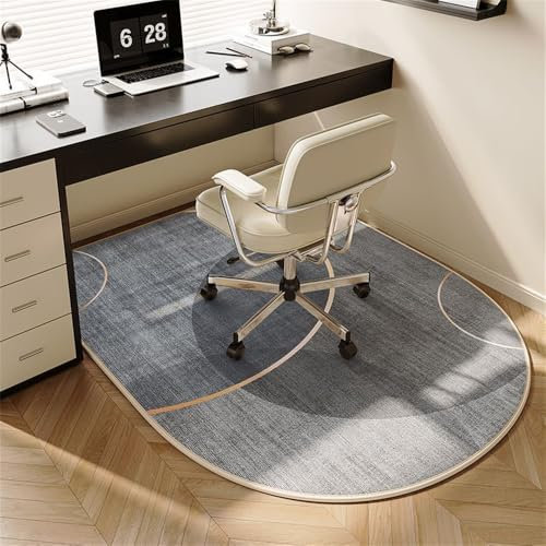Odot Alfombra para Silla de Escritorio, Moderno Alfombra Protectora Suelo Silla Ruedas Antideslizante Gaming, Tapete de Protección de Oficina, para Parqué y Suelos Duros (Gris Graffiti,60x120cm)