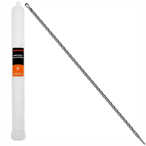 Keewaki SDS Plus Rotary Hammer Drill Bit 16mm x 1000mm Concrete Masonry Drill Bits for Brick, Cement & Stone - Durable Alloy Tip, Fast Drilling