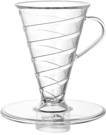 VIVIWI Filtro de café funcional grande en forma de V resistente para una excelente extracción de cerveza, uso en casa y oficina