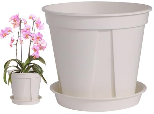 Macetas de vivero – Contenedor de 3 galones, macetas de plantación con agujeros de drenaje, para invernadero, balcón, patio, cactus, vegetal, orquídea