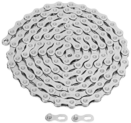Cadena de bicicleta de 12 velocidades, cadena de bicicleta hueca liviana de 126 eslabones para bicicleta de carretera y montaña con orificios de drenaje de lodo, cadena de
