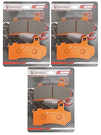 Moto Anteriore e Posteriore Pastiglie Freno per Compatibile con Harley Davidson Touring FLHXSE CVO Street Glide 2010-2021 FLHTCUSE CVO Ultra Classic Electra Glide 2009-2013 FA409FR