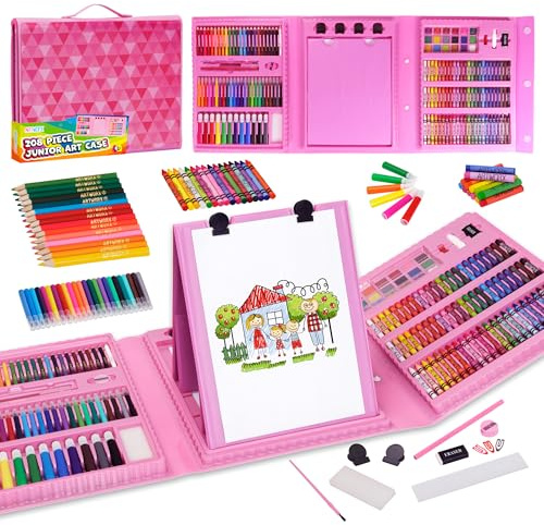 Artworx Colouring Sets For Children - Painting & Colouring Set For Kids | Arts & Crafts For Kids Age 6-12 - Drawing Set for Kids - 208 Assorted Pieces - Gift for Girls & Boys - Craft Sets For Girls