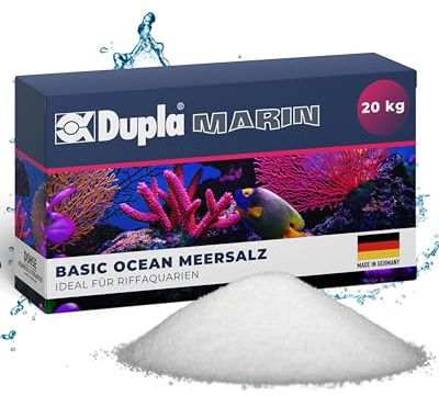 Dupla Marin Basic Ocean Sea Salt I 20 kg I Meersalz für Tropische Riffaquarien I Aquariensalz für leichte Korallenpflege I hohe Löslichkeit I Salz für Meerwasseraquarien I chelat- und nitratfrei