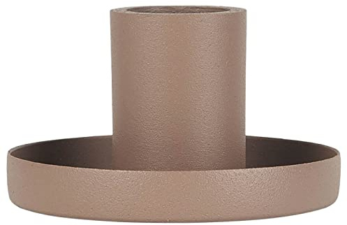 IB Laursen - Kerzenhalter, Kerzenständer - für Stabkerze - Aluminium, Metall - Malva - Höhe 4 cm