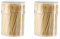 1000 palillos de madera, palillos de cóctel en una caja dispensadora, cura de dientes de madera, para la cocina, 6,5 cm