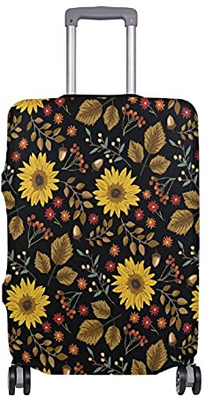 Koffer-Schutzhüllen, 71,1 cm, Gepäckabdeckung für Rollkoffer, Reisen, elastischer Spandex-Koffer-Schutz, Blätter Herbst, XL 29-30 inch