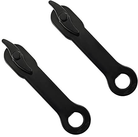 Abre Botes 3 en 1 se puede configurar el abridor 2PCS Abridor de vino de abrelatas de lata pesada manual de acero inoxidable Abridor De Tarros (Color : Black 2PC SET)