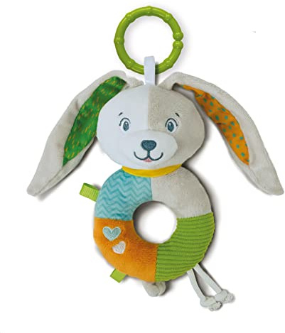 Clementoni - Clementoni Lovely Rattle Bunny Nyfödd mjukisgåva - 1 St