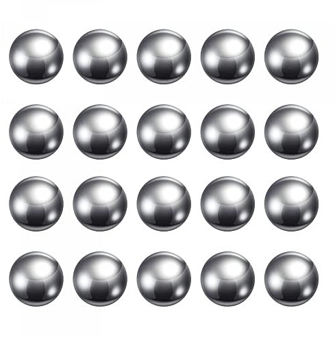 sourcing map 25pcs 15mm Carbon Steel Bearing Balls Precision Polished
