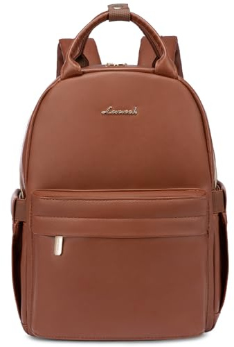 LOVEVOOK Kleiner Leder Rucksack Damen Klein Cityrucksack Handtasche 2 in 1 Wasserdicht Tagesrucksack Mini Backpack Women Elegant Casual Daypack für Reise Freizeit Einkauf Arbeit