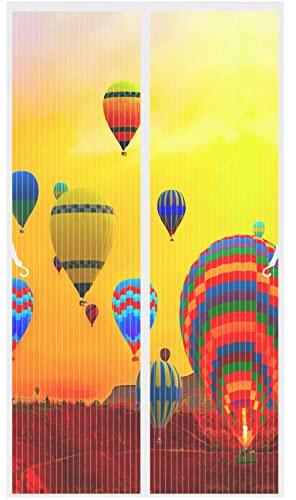 Zanzariera Magnetica 90 x 200 cm Anti Zanzare Insetti Tende Antizanzare Magnetiche Resiste Vento Raggi UV per Esterno, Balcone, Bianco