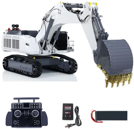 LESU 1:14 RC Hydraulique Crawler Excavator RTR Double Pompe à Huile Pelle Pelle Light XE Lite Radio pour AOUE 9150 RC Pelleteuses Véhicule de Construction Modèle Hobby Grade