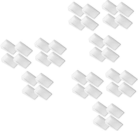 DOITOOL Lot De 3 Cales De Nivellement Pour Meubles Toilettes Canapés Nervurées Pour Une Meilleure Friction Faciles À Placer Sans Installation 12 Pièces X 3