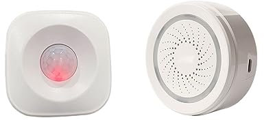 Detector de sensor de movimiento WIFI alarma de movimiento Smart Life APP sistema de automatización del hogar inalámbrico trabajo para seguridad del hogar (Color: PIR Siren Kir, tamaño: 0)