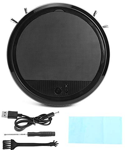 Robot Vacuum Cleaner,Intelligent Ultraviolet Light Sweeping Robot Vacuum Cleaner, Strong Suction,Quiet, Self-Charging Robotic Vacuum Cleaner,intelligent sweeper sweeping robot for Home Office(black)