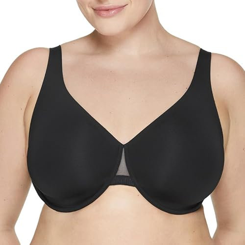 ThirdLove Klassischer ungefütterter Minimizer-BH, glättende Unterstützung, die Ihre Brust bequem reduziert, BHs für Frauen, Schwarz, 90C