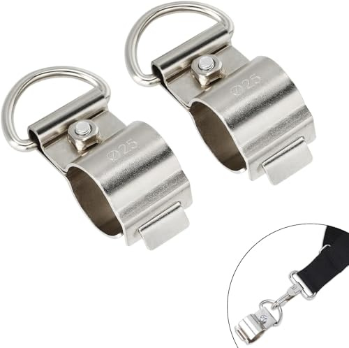 Yweller 2 Pack Strimmer Harness Padded Belt Shoulder Strap Clamp 2.6cm, Heavy Duty Strap Clamp for Strimmer Harness Grass Mower Trimmer,Most Grass Trimmers,Brushcutter Strimmer Brush Cutter