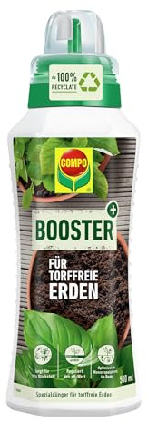 COMPO Booster für torffreie Erden 500 ml, Bodenhilfsstoff für Pflanzen | Optimiert torffreie Erden, verbessert Wasserspeicherung und Nährstoffverfügbarkeit, fördert Wurzelwachstum
