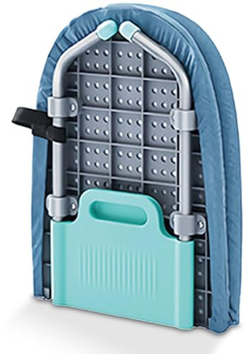 Foldable Tabletop Ironing Board - Space-Saving Steam Ironing Table, Adjustable Height & Heat-Resistant Mesh Cover, Portable for Travel, Dorms, Apartments (Grey)