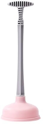 Ausla Toilet Plunger, Rubber Plastic Strong Suction Efficient Drain Cleaner with Bathroom Plunger for Unclogging Kitchen, Bathtub, Laundry (#1)