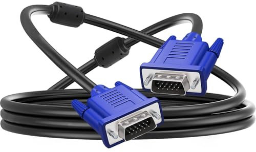 VGA to VGA Cable, High-Definition VGA Monitor Cable, Wear-Resistant Video Cable for Laptop, Computer VGA Display Cord, Monitor VGA Cable for Projectors, Durable VGA Video Cord, VGA Cable for PC